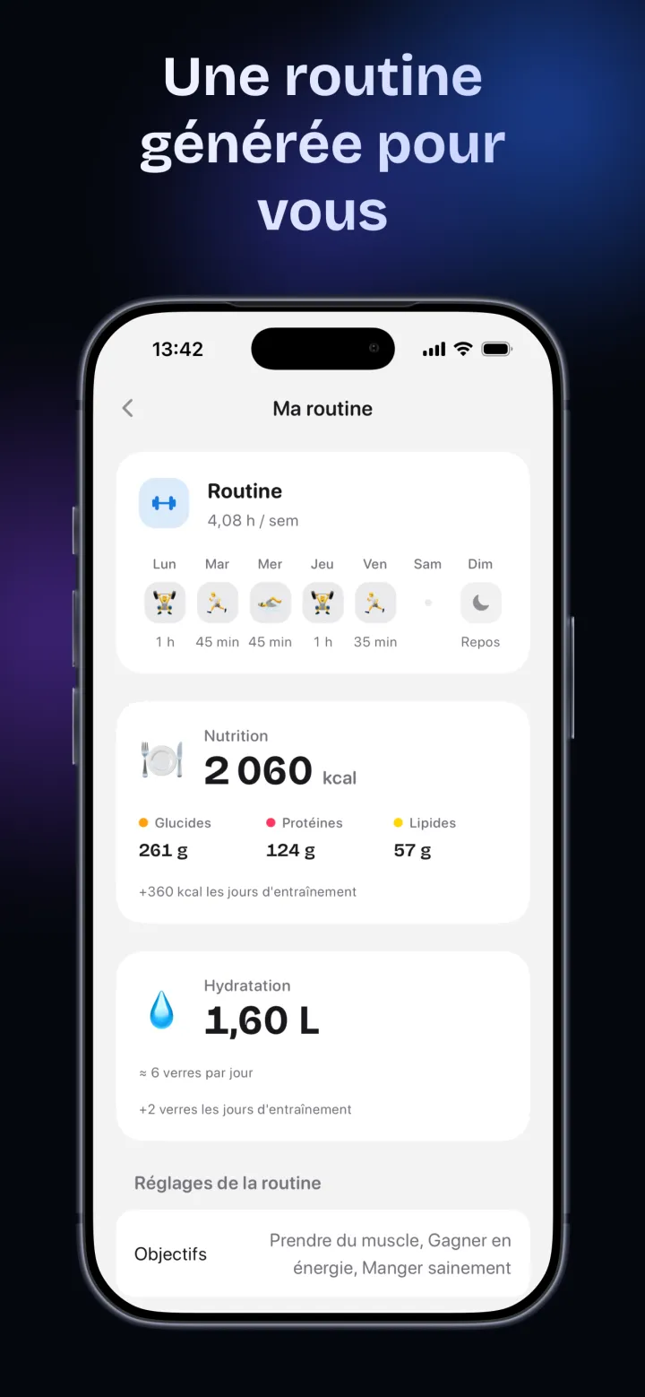 Une routine générée pour vous